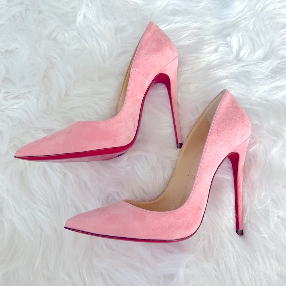 Christian Louboutin Pink Suede So Kate 120